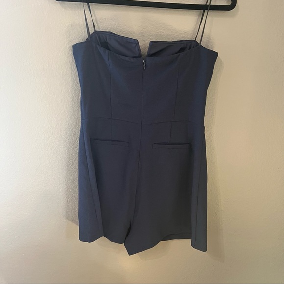 NWT Monteau Strapless Navy Romper L - Picture 6 of 10